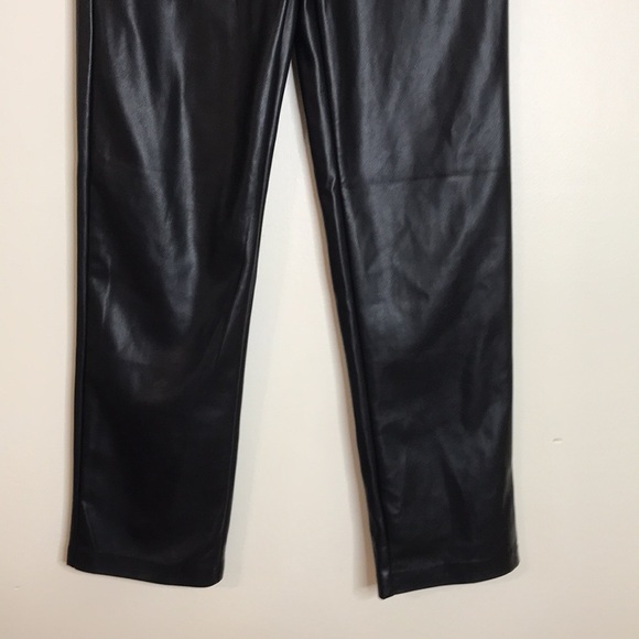 Fashion nova black faux leather pants size medium - Picture 4 of 12